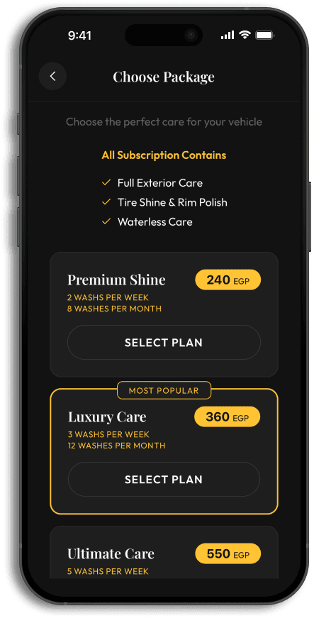 Carizmo App - Booking